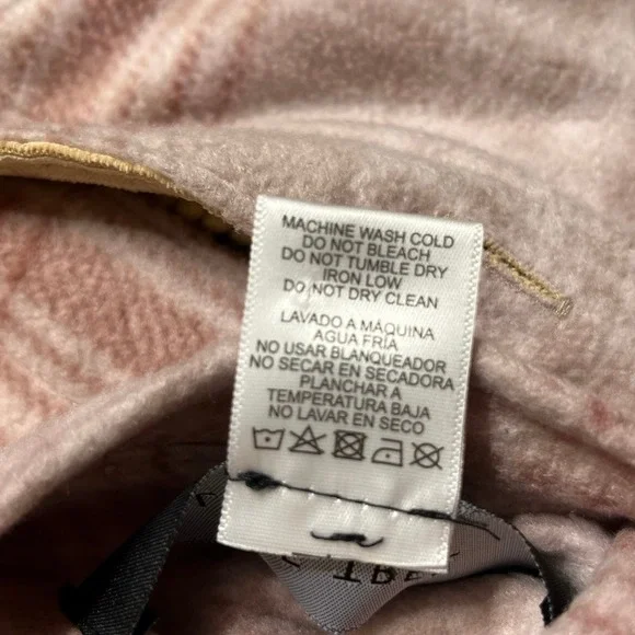 Love Tree Women's Tan Corduroy Pink Flannel Reversible Shacket Pockets XL - Picture 7 of 7